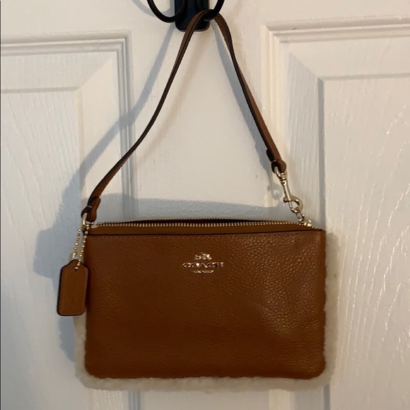 Coach Handbags - Brown Leather Wristlet